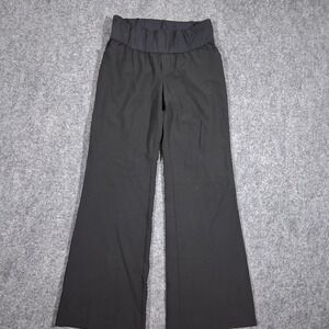 Gap Maternity Dress Pant Flared Leg Womens Size 1A Black Perfect Trouser Pockets